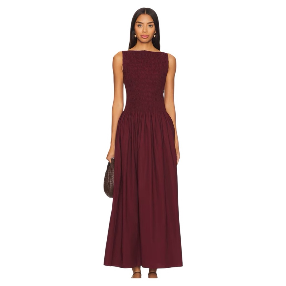 Faithfull the Brand Burgundy Maxi Dress